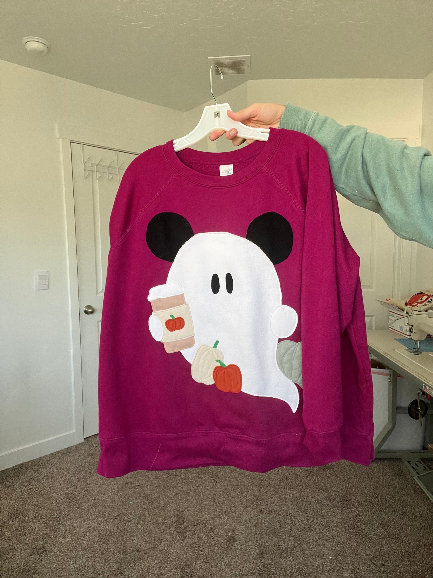 w2XL | Mick's Gone Ghostie with a PSL Crewneck