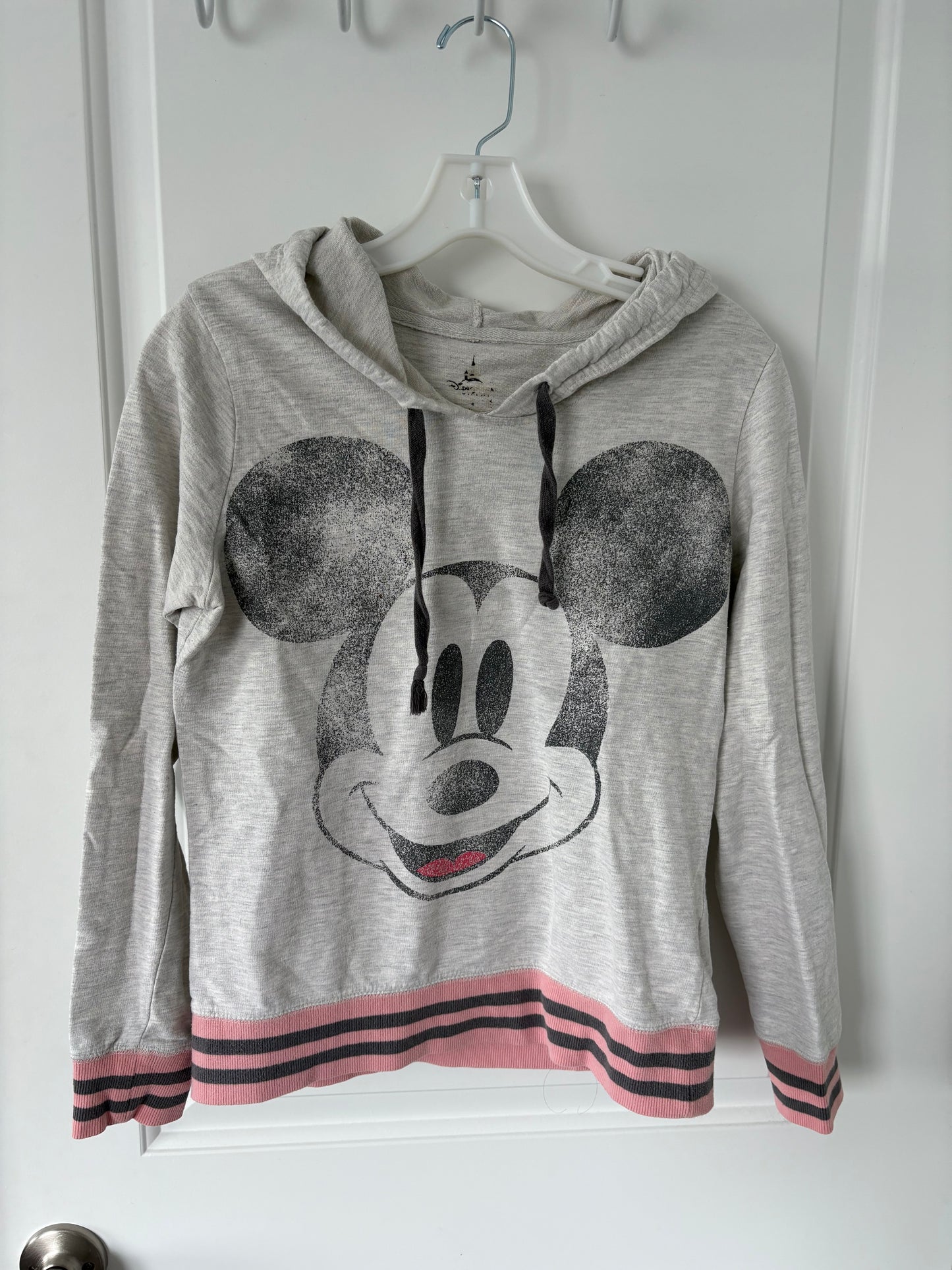 WOMENS S - Faded Pink and Greige Hoodie